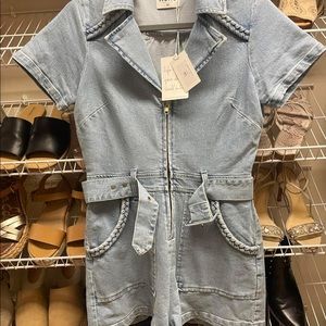 NWT Show Me Your MuMu jean romper